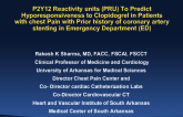 P2Y12 Reactivity units (PRU) to Predict Hyporesponsiveness to Clopidogrel in Patients   with Chest Pain with Prior History of Coronary Artery Stenting in Emergency Department
