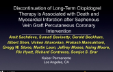 Discontinuation of Long-Term Clopidogrel Therapy is Associated with Death and Myocardial Infarction after Saphenous Vein Graft Percutaneous Coronary Intervention