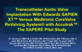Transcatheter Aortic Valve Implantation with Edwards SAPIEN XT™ versus Medtronic CorEvalve REvalving System® with AccuTrak™:  The SAPERE Pilot Study