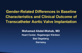 Gender-related differences in baseline characteristics and clinical outcome of transcatheter aortic valve implantation