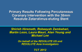 Primary Results Following Percutaneous Coronary Intervention with the 38 mm Resolute Zotarolimus-eluting Stent