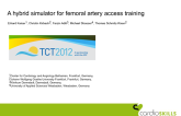 A hybrid simulator for femoral artery access training