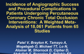 Incidence of Procedural Complications in Patients Undergoing Percutaneous Coronary Chronic Total Occlusion Interventions:  A Systematic Review and Meta-Analysis