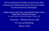 Peri-procedural and Follow up Outcomes after Endovascular Abdominal Aortic Aneurysm Repair by Interventional Cardiologists