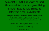 Successful EVAR For Short-necked Abdominal Aortic Aneurysms Using Balloon Expandable Stents By Interventional Cardiologists