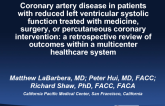 Coronary artery disease in patients with reduced left ventricular systolic function treated with medicine, surgery, or percutaneous coronary intervention: a retrospective review...