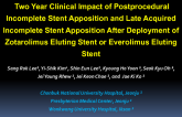 Two year Clinical Impact of Postprocedural Incomplete Stent Apposition and Late Acquired Incomplete Stent Apposition After Deployment of Zotarolimus Eluting Stent or Everolimus...