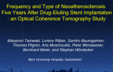 Frequency and Type of Neoatherosclerosis Five Years After Drug-Eluting Stent Implantation: an Optical Coherence Tomography Study