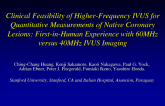 Clinical Feasibility of Higher-Frequency IVUS for Quantitative Measurements of Native Coronary Lesions: First-in-Human Experience with 60MHz versus 40MHz IVUS Imaging