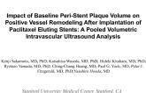 Impact of Baseline Peri-Stent Plaque Volume on Positive Vessel Remodeling after Implantation of Paclitaxel Eluting Stents: A Pooled Volumetric Intravascular Ultrasound Analysis