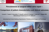 Percutaneous or surgical repair for functional mitral regurgitation – comparison of patient characteristics and clinical outcomes