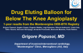 Drug eluting balloon for below the knee angioplasty- one year results from a single center DEB-BTK Registry.