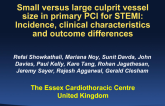 Small Versus Large Culprit Vessel Size In Primary Percutaneous Coronary Intervention For ST Elevation Myocardial Infarction: Incidence, Clinical Characteristics And Outcome...