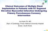 Clinical Outcomes of Multiple Stent Implantation in patients with ST-segment Elevation Myocardial Infarction Undergoing Primary Percutaneous Coronary Intervention