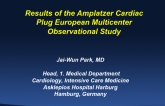 Results of the Amplatzer Cardiac Plug European Multicenter Prospective Observational Study