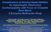 Complications of Alcohol Septal Ablation for Hypertrophic Obstructive Cardiomyopathy with Focus on Complete Heart Block: A European Multicenter Study