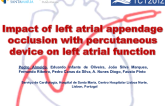 Impact of left atrial appendage occlusion, with percutaneous device on left atrial function