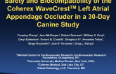 Safety and Biocompatibility of the Coherex WaveCrest[sup]TM[/sup]  Left Atrial Appendage Occluder in a 30-Day Canine Study