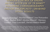 Doppler Control Of Radial Artery After Use of TR Band Following Coronarography and/or Angioplasty : DRABAND study results