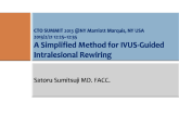 A Simplified Method for IVUS-Guided Intralesional Rewiring