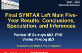 Final SYNTAX Left Main Five-Year Results: Conclusions, Speculation, and Inferences