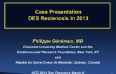 Case Presentation: DES Restenosis in 2013