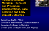 Introduction to the MitraClip: Technical and Procedural Considerations, Case Selection and Early Clinical Outcomes