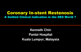 Coronary In-stent Restenosis: A Settled Clinical Indication in the DES World ?