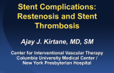 Stent Complications: Restenosis and Thrombosis