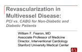 Revascularization in Multivessel Disease: PCI vs CABG for Nondiabetic and Diabetic Patients