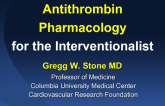 Antithrombin Pharmacology for the Interventionalist