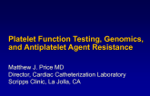 Platelet Function Testing, Genomics, and Antiplatelet Agent Resistance
