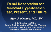 Renal Denervation for Resistant Hypertension