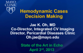 Hemodynamics III. Echo-Based Clinical Decision-Making: Cases