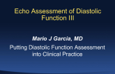 Echo Assessment of Diastolic Function