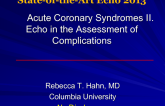 Acute Coronary Syndromes: Echo in the Assessment of Complications