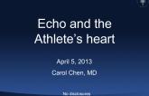 Echo and the Athlete’s heart