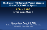 The Fate of PCI for Multi-Vessel Disease From COURAGE to Syntax