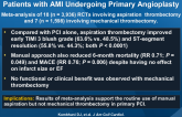 Role of Aspiration and Mechanical Thrombectomy in Patients with AMI Undergoing Primary Angioplasty