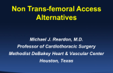 Non-transfemoral Access Alternatives