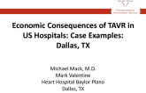Economic Consequences of TAVR in US Hospitals: Case Examples: Dallas, TX