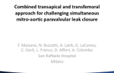 Combined transapical and transfemoral approaches for challenging simultaneous mitro-aortic paravalvular leak closure