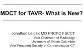 Imaging Skills 2: CTA Essentials for TAVR