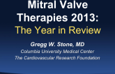 Mitral Valve Therapies: The Year in Review