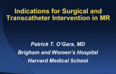 Indications for Surgical and Transcatheter Intervention and in Degenerative and Functional MR: US Guidelines and Perspectives