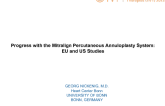 Progress with the Mitralign Percutaneous Annuloplasty System: EU and US Studies