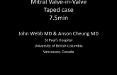 Procedural Tips and Clinical Outcomes using the Balloon-Expandable THV (Edwards): Taped Case from Vancouver(2)