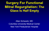 Surgery in Functional MR: Glass Half Empty Perspectives