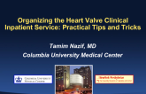 Organizing the Heart Valve Clinical In-hospital Service: Practical Tips and Lessons