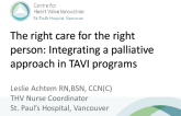 The Right Care for the Right Person: Integrating a Palliative Approach in TAVR Programs